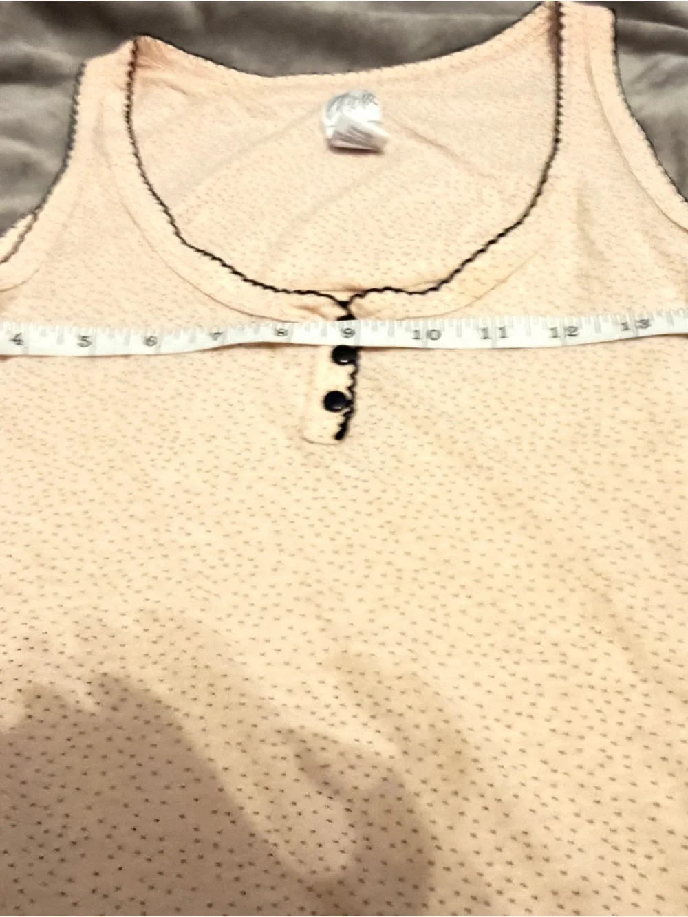 Aria Cream Sleeveless Tank Nightgown with Button Accent